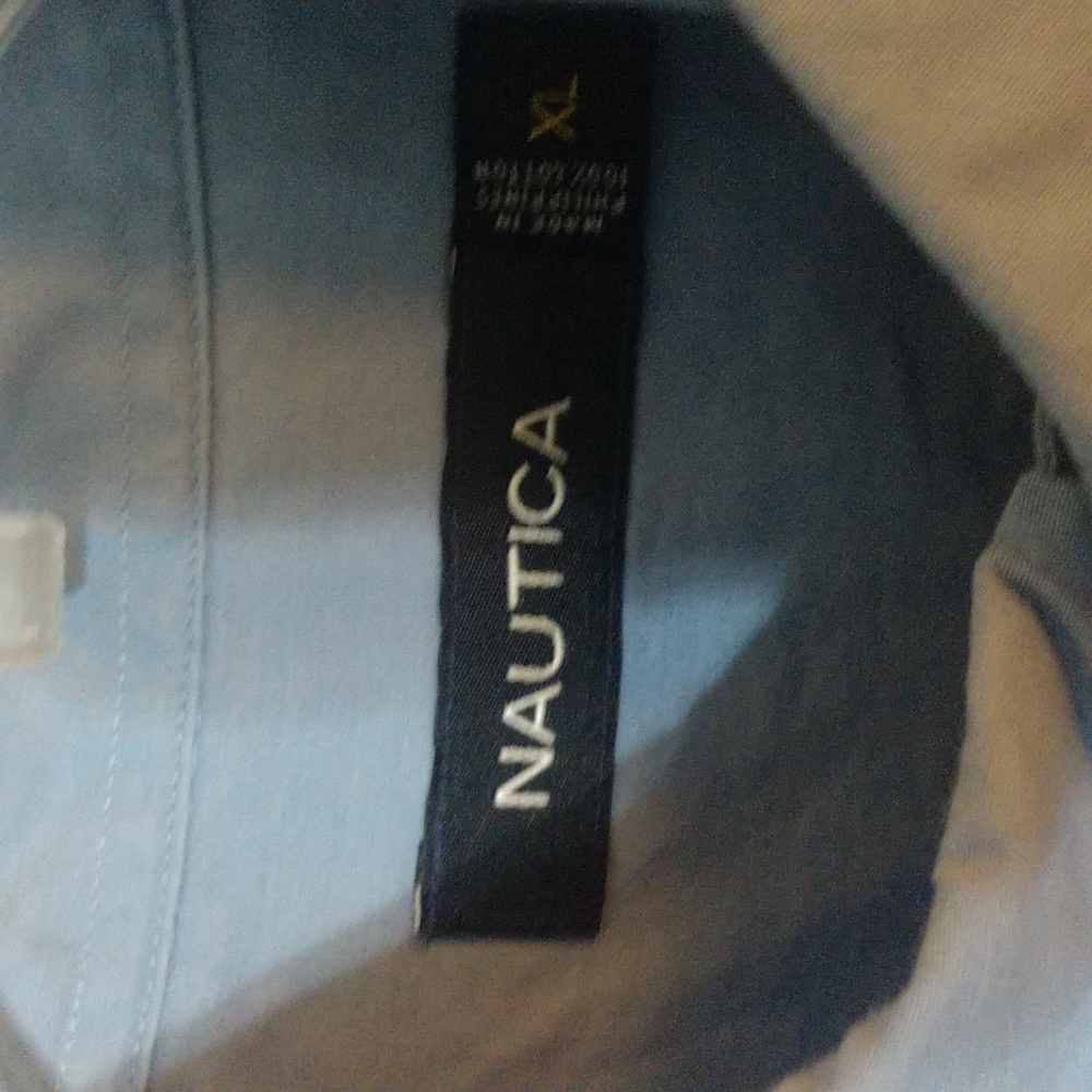 2/$15 Nautica Men's XL Long Sleeve Button Down Shirt - Picture 3 of 5